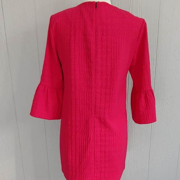 Zara Frilled Bell Sleeve Sheath Dress NWOT - Picture 7 of 7